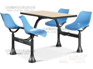 连体桌椅_3017